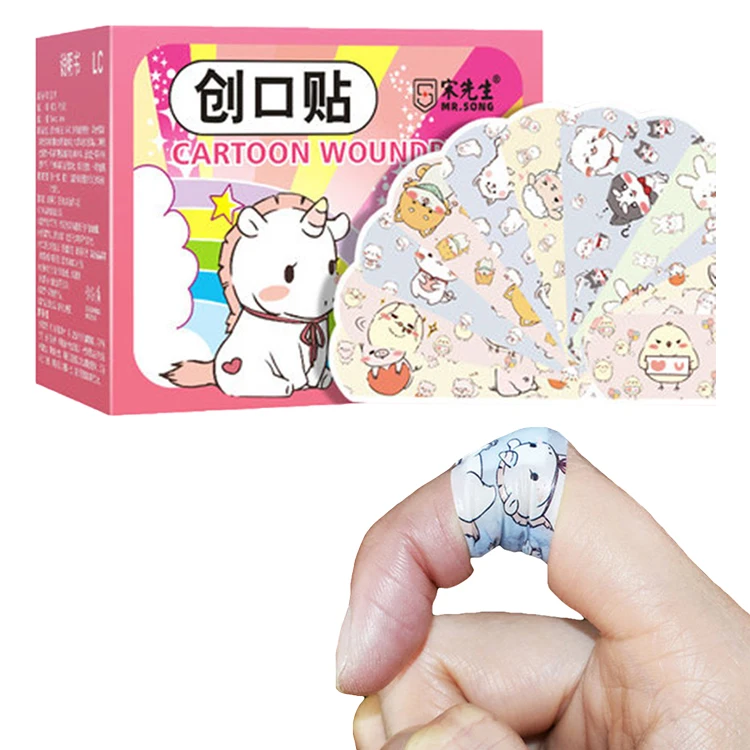 

Повязка Детская, дышащая, водостойкая повязка, с рисунком, 120 шт.