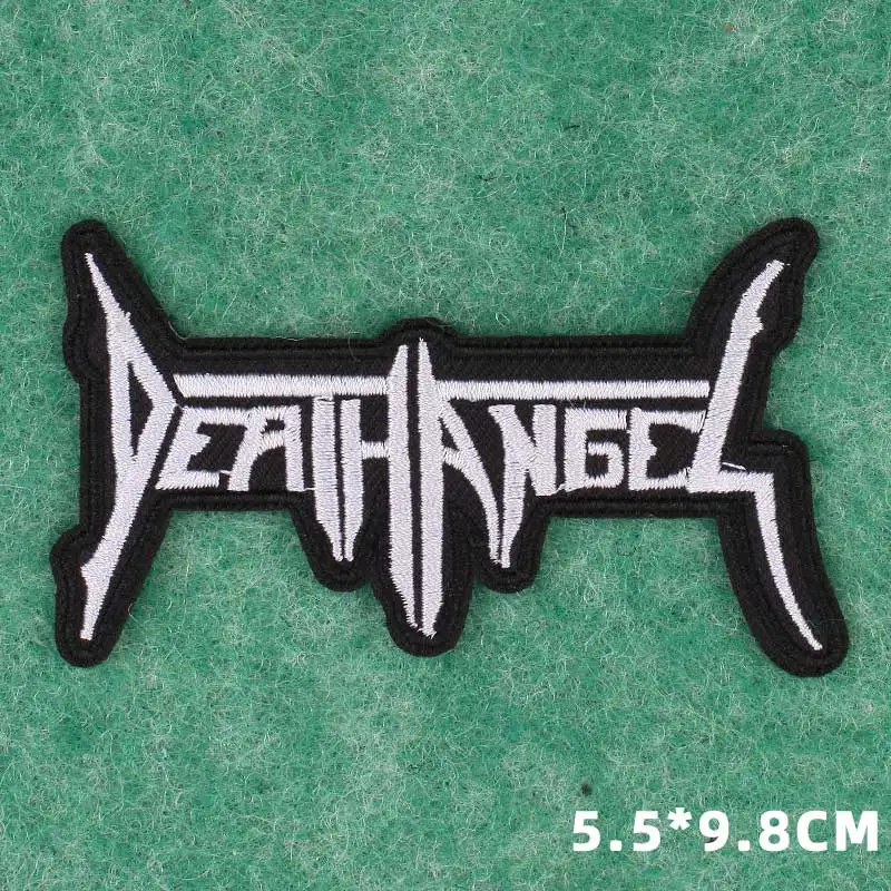 Band Rock Iron on Patches for Clothing Badges Appliques Embroidered Music Punk Skull Stripes for Clothes Jacket Jeans Stickers