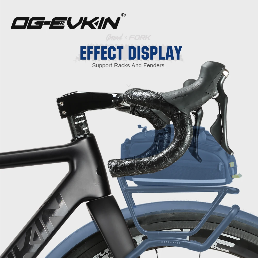 OG-EVKIN FK-010 вилка для гравия из углеродного волокна коническая Передняя