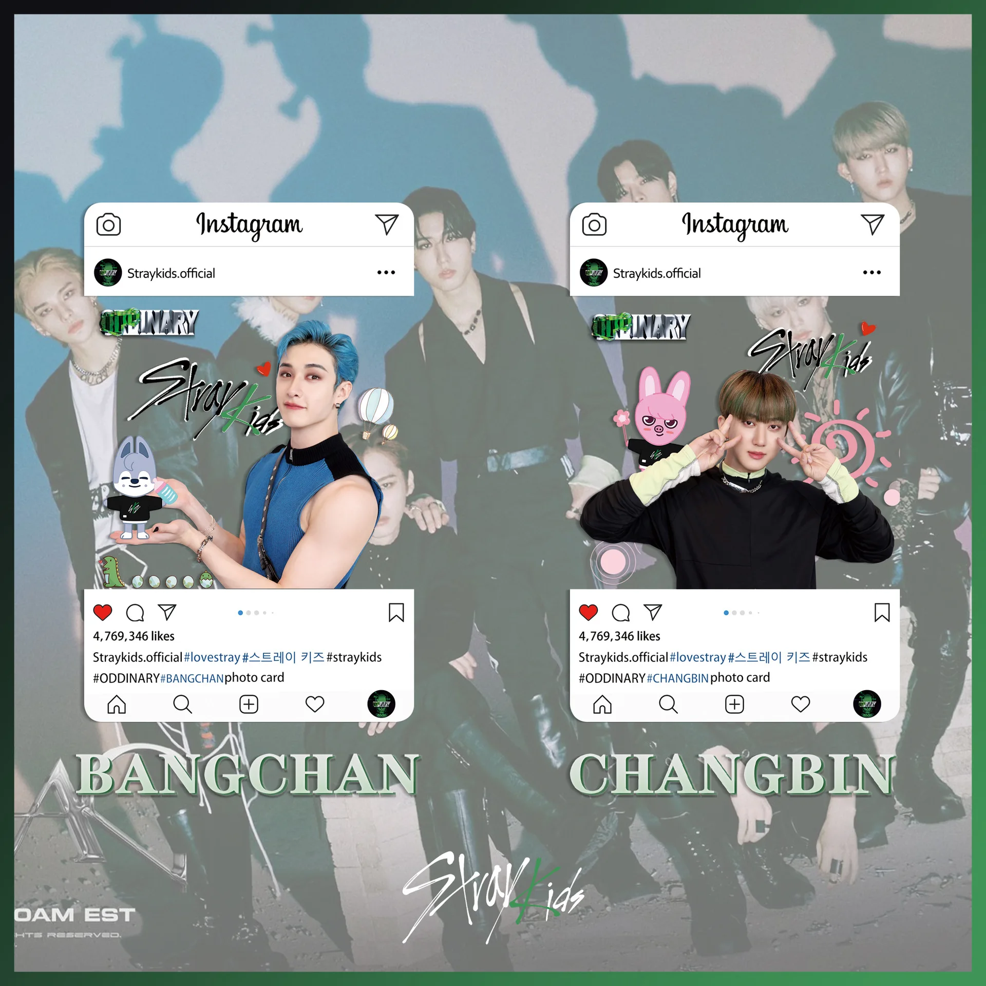 8 шт./компл. Kpop Stray Kids новый альбом ODDINARY ПВХ Фотокарточка прозрачная Поклонники
