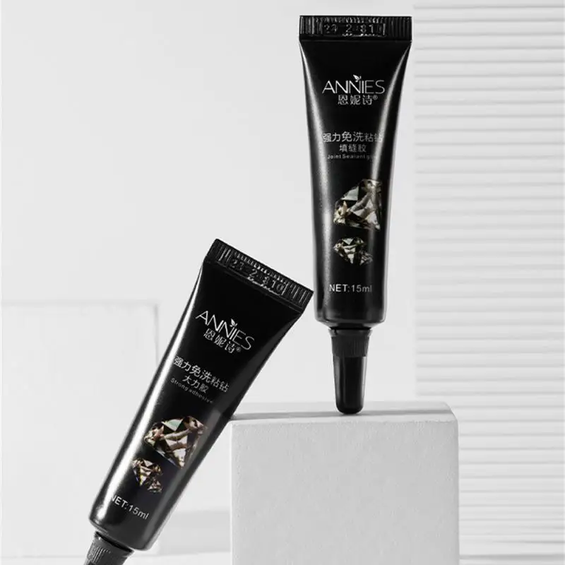 

1-5 шт., декоративный полуперманентный клей для ногтей, 15 мл