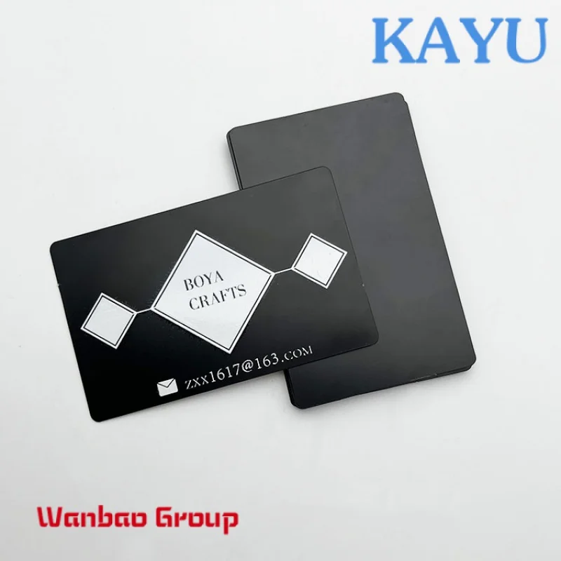 

BOYA Metal Craft Stainless Steel Visit Name Card Custom Metal NFC Business Card Metal Credit Card Blank With Logo
