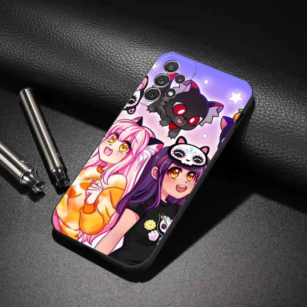 A-Aphmau Meow Anime-S Phone Case For Samsung Galaxy S25 S24 S23 S22 S21 FE A55 A54 A53 A52 A34 A32 A33 Cover
