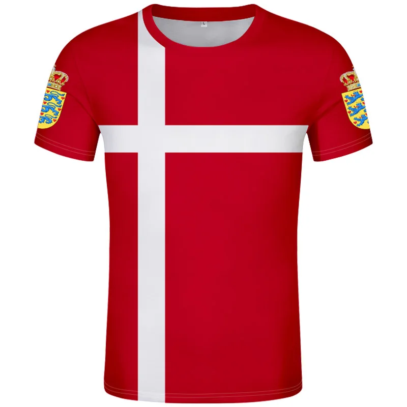 

Футболка с логотипом Дании, Бесплатная индивидуальная печать имени, номера, Dnk футболка, государственный флаг, датское Королевство, страна данmark, Dk печать, фото одежда