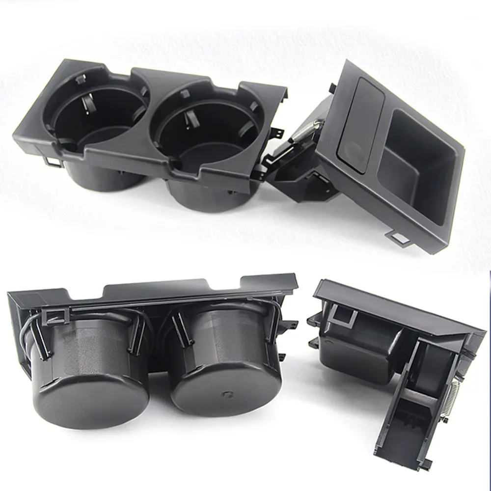 

51168217953 Car Center Console Water Cup Holder Case Beverage Bottle Holder Coin Tray Case For BMW E46 Series 1999-2006