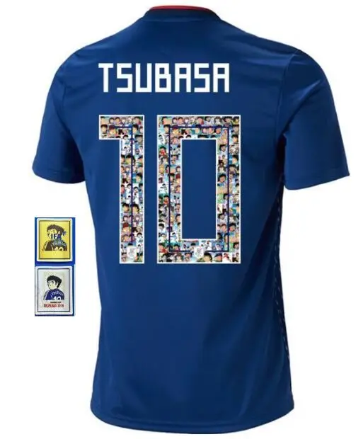 

Японские футбольные майки Maillots De Foot Captain Tsubasa с именем на заказ S - 2XL 2018