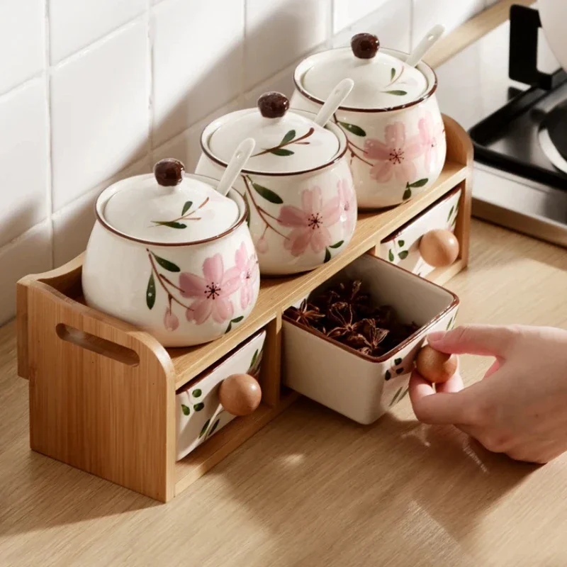 Бытовая Кухня искусственная керамика емкость для приправ коллекция двухслойный