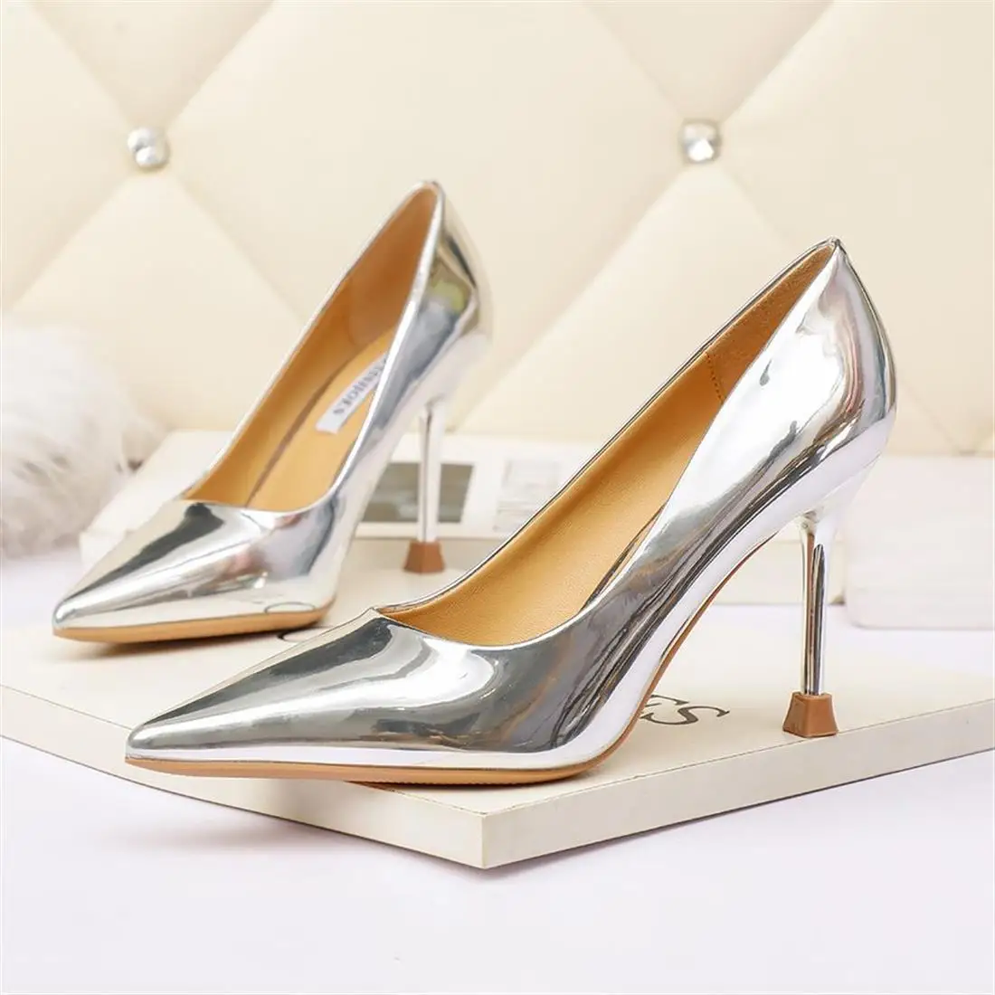 

Slip On 3cm Heels Dress Shoes Woman Office Ladies Lace-Up All-Match Shallow Mouth Footwear Branded Pumps Pointed Wedge Slip-On 5