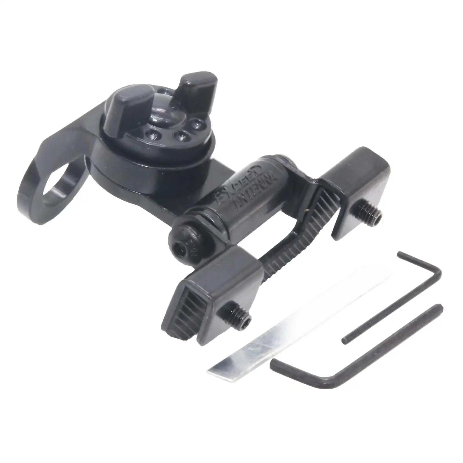 

for Em-81 Car Mobile Radio Antenna Bracket Base Clip Metal Portable Accessories with Removal Tool Antenna Fixed Bracket Vehicles