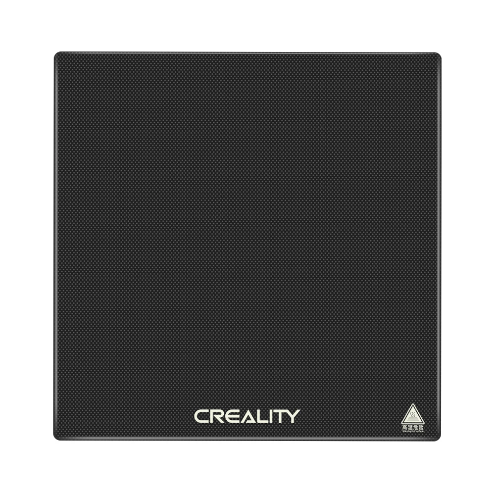 Фото Платформа Creality CR-10 Smart из карборундового стекла 310×315×4 мм для 3D-печати моделей, легко снимаемая с принтера №1