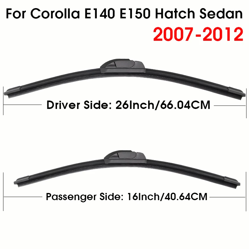 

Щетка стеклоочистителя автомобиля для Toyota Corolla GR GTS CROSS XG10 Hatch Sedan 2001-2025 E120 E140 E150 E170 E180 E210 Передние дворники U-образный крючок