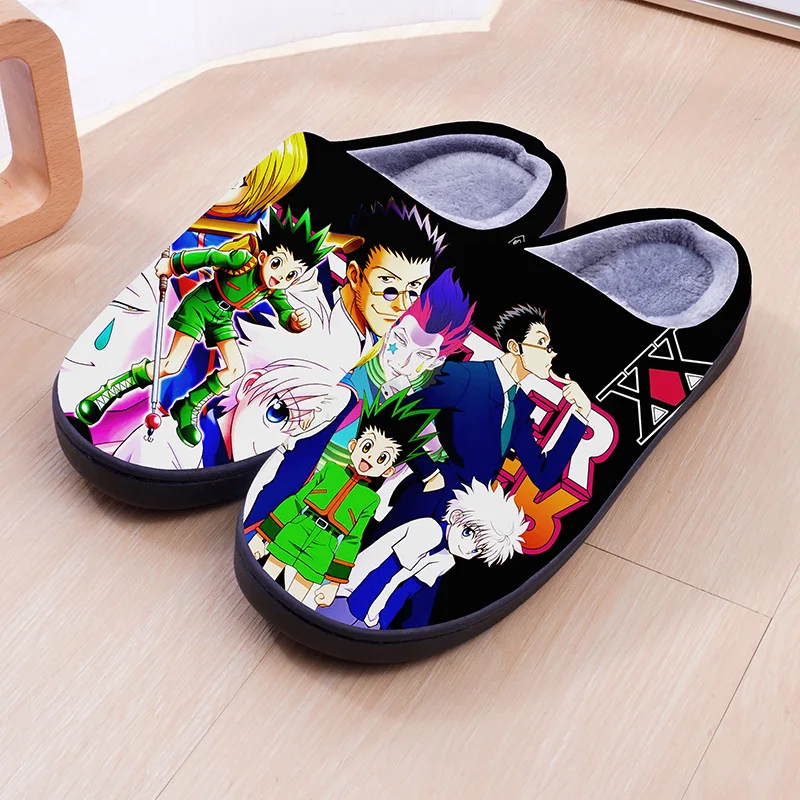 HUNTER×HUNTER зимние теплые тапочки для мужчин женщин детей аниме-Гон · FREECSS Косплей