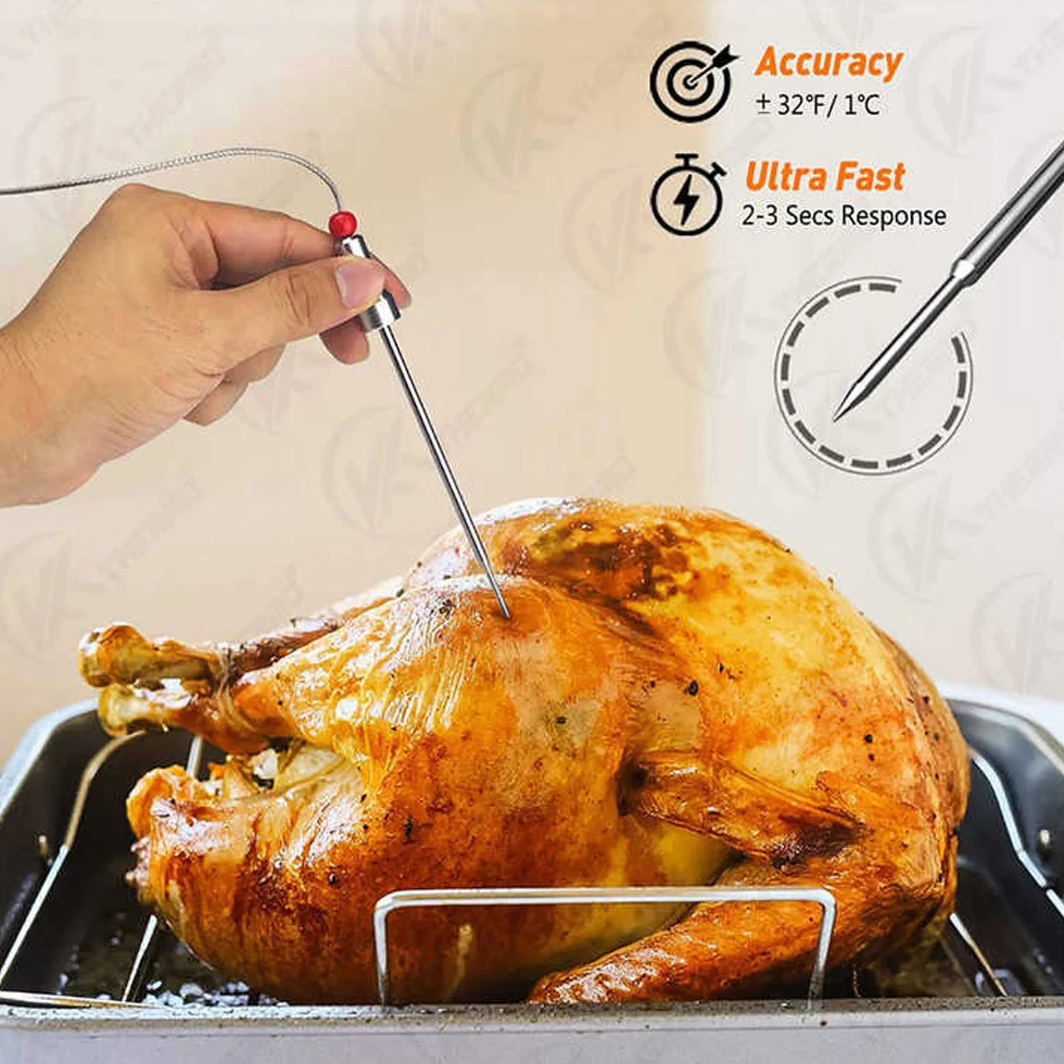 Термометр для приготовления мяса барбекю беспроводное подключение магнитный