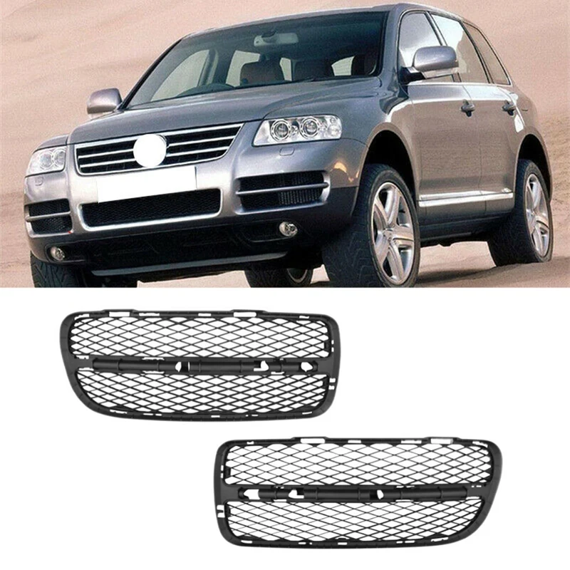 

2 шт., передний бампер, противотумансветильник, бампер, нижняя решетка для VW Touareg 2003-2006, правый 7L6853666A 7L6853665A