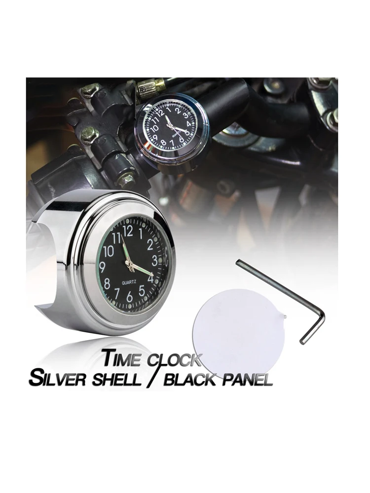 Motorcycle Accessories Motorcycle Clock 22-25mm Handlebar Table Temperature Handlebar Schedule Motorcycle parts