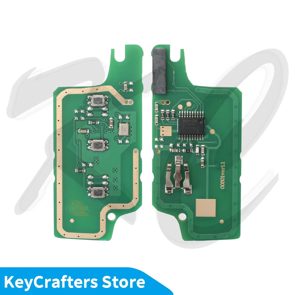 Фото Заготовка для дистанционного ключа KC (плата PCB) оптом CE0523/CE0536 ASK или FSK, 2 или 3 кнопки, для Peugeot 107, 307, 407, 308, 408, 607, Citroen C3, C4, C5 №3