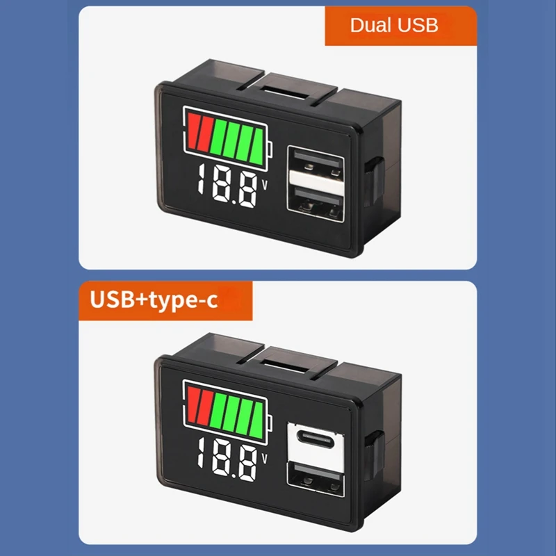 1 шт. литиевый телефон дисплей стандартный вольтметр постоянный ток 8-100 в