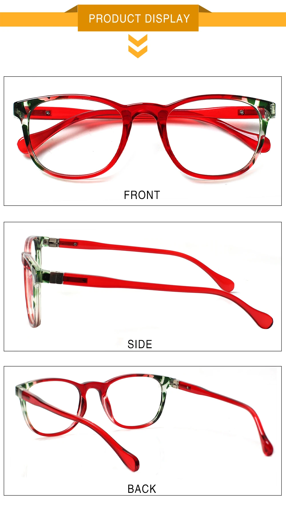 CLASAGA New Fashion Print Spring Hinge Men And Women Universal Reading Glasses Clear Office Decorative Eyewear Diopter+1.0+2.0