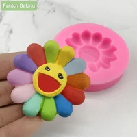 2022new beautiful sunflower fondant 3d cake soft silicone mold diy soap cupcake jelly candy chocolate decoration baking tool