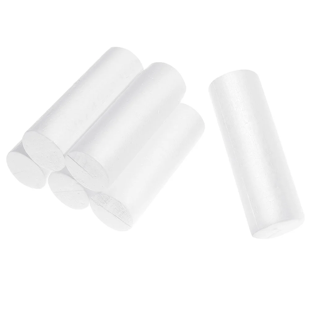 

6 Pcs Christmas Decoration Toys Home Cylinder Foams Manual Bedroom Adornment Craft Party Supply Flower Holder Festival
