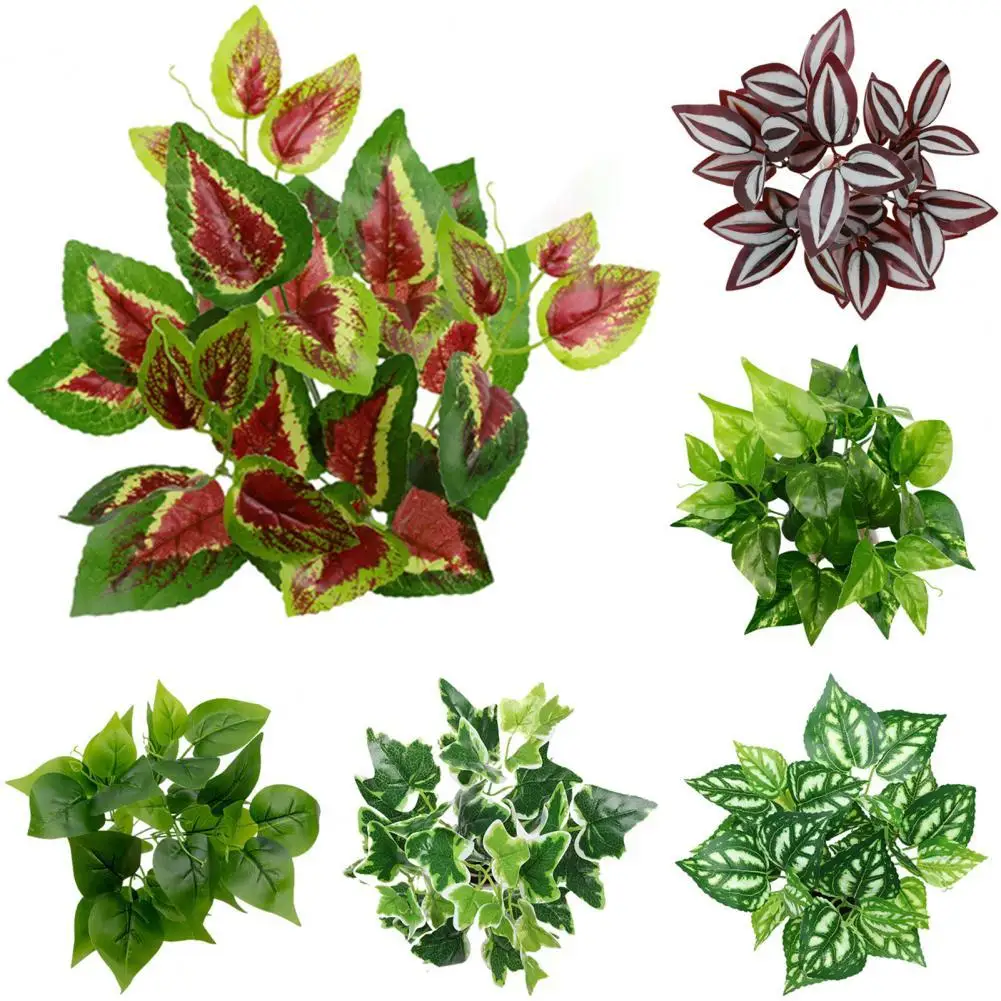 

1Pc Artificial Plant Artificial Leaf Plants Plastic Fake Plants Decorative Simulation Plant Home Decor plantas artificiales