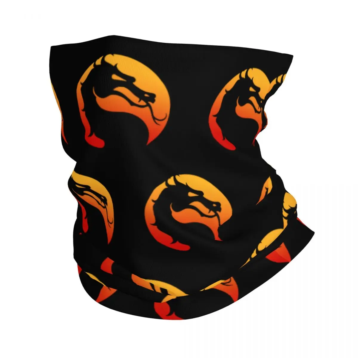

Популярная бандана Mortal Kombat с логотипом Mk11 для файтингов, шейный платок, шарф с принтом, теплая повязка на голову для пеших прогулок для мужчин и женщин