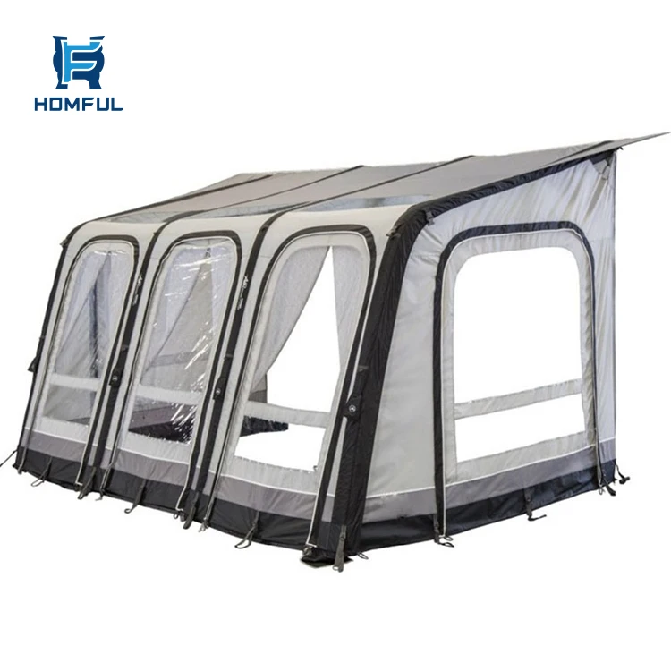 

HOMFUL Waterproof Family Camping Outdoor Caravan Awning Room RV Tent Caravan Trailer Porch Awning Side Tent Caravan Annex