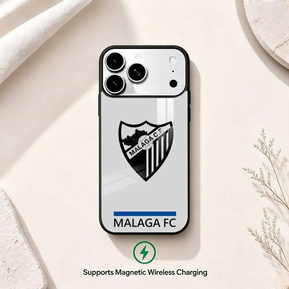 Фото Чехол для телефона Football Club M-Malaga C.F. для iPhone 17, 16, 15, 14, 13, 12, 11 Plus, Pro с поддержкой магнитной беспроводной зарядки №5