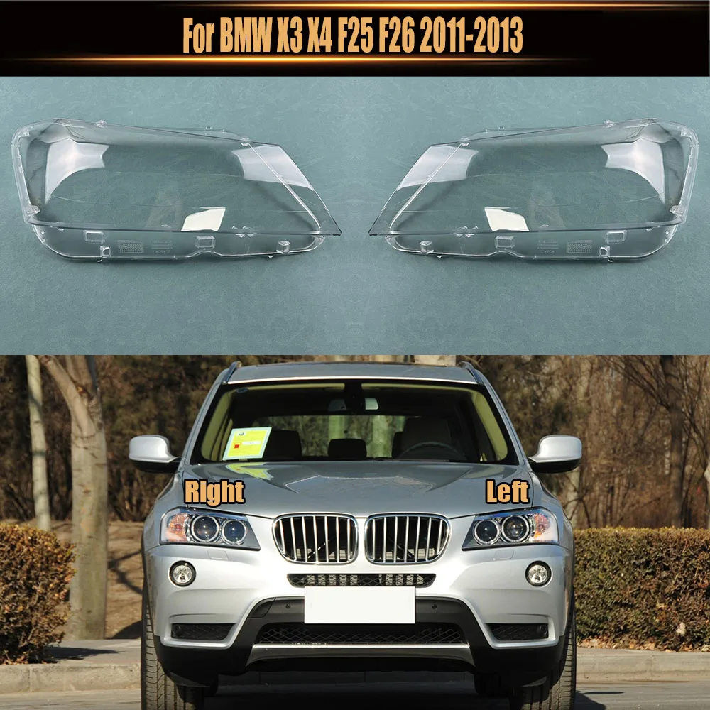Для BMW X3 X4 F25 F26 2011 2012 2013 Автомобильные передние стеклянные крышки объектива