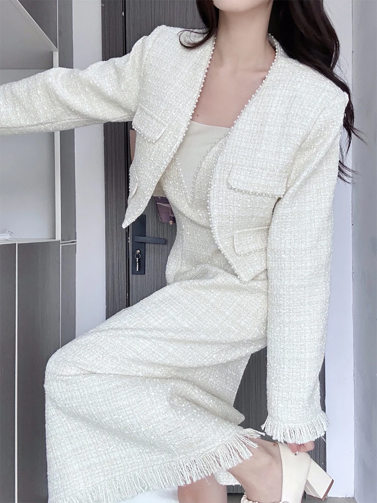 Изящное короткое пальто большого размера французского стиля с