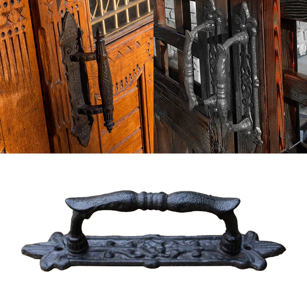 Черная настенная декоративная дверная ручка легкая установка уникальная