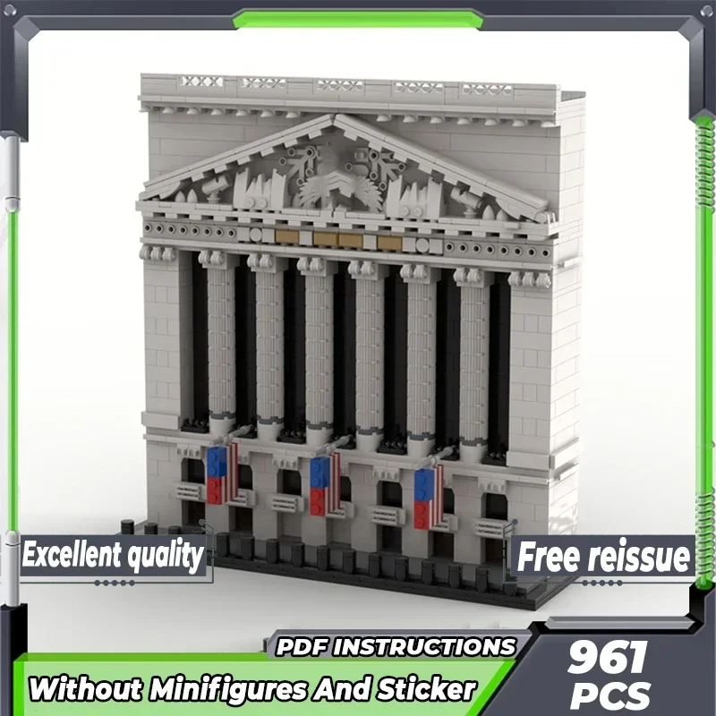 Модель City Street View Moc строительные кирпичи технология обмена запаса Нью-Йорка