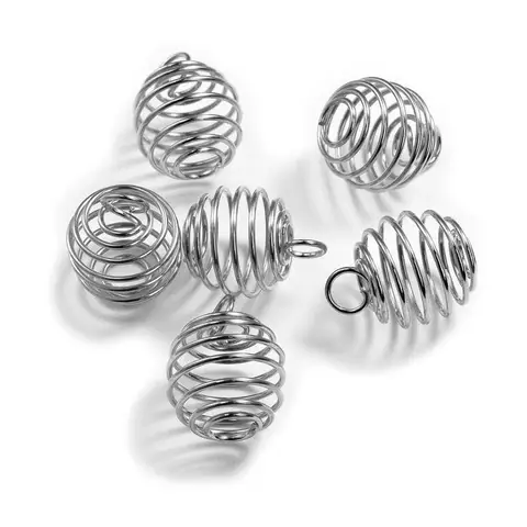 Металлические спиральные бусины SEVENWELL