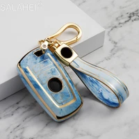 car tpu marbled key case cover shell for bmw f20 f30 g20 f31 f34 f10 g30 f11 x3 f25 x4 i3 m3 m4 1 3 5 series keychain protection