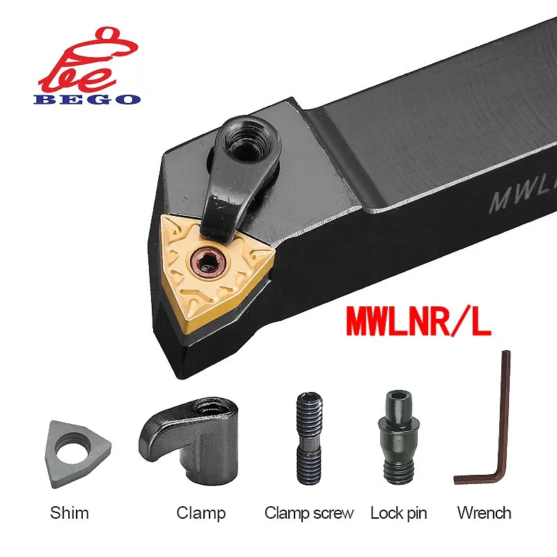 

MWLNR/L Набор держателей для токарного инструмента для получистовой и отделочной обработки, твердосплавное лезвие