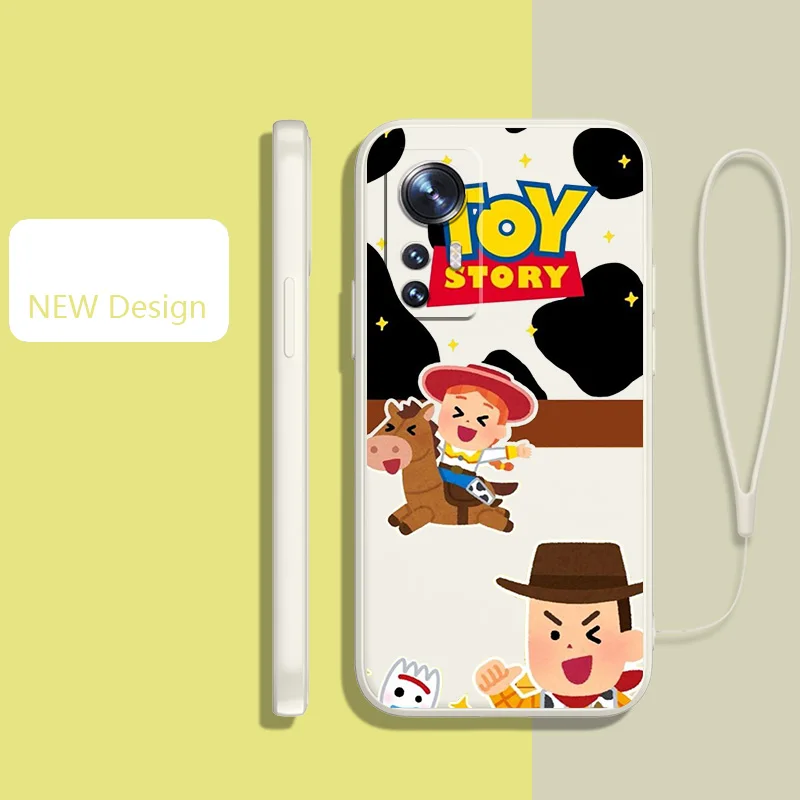 

Disney Woody Cute For Xiaomi Mi 12 11 11T 10 10T S Lite Pro Ultra Liquid Rope Shock Resistant Phone Case