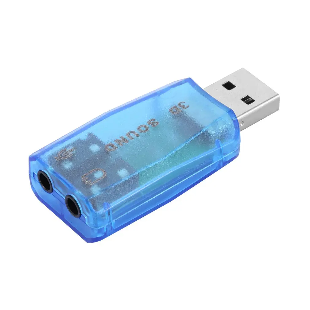 

1 Pc 3D Audio Card Usb 1.1 Mic/Speaker Adapter Surround Sound 7.1 Ch Voor Laptop Notebook Dropshipping