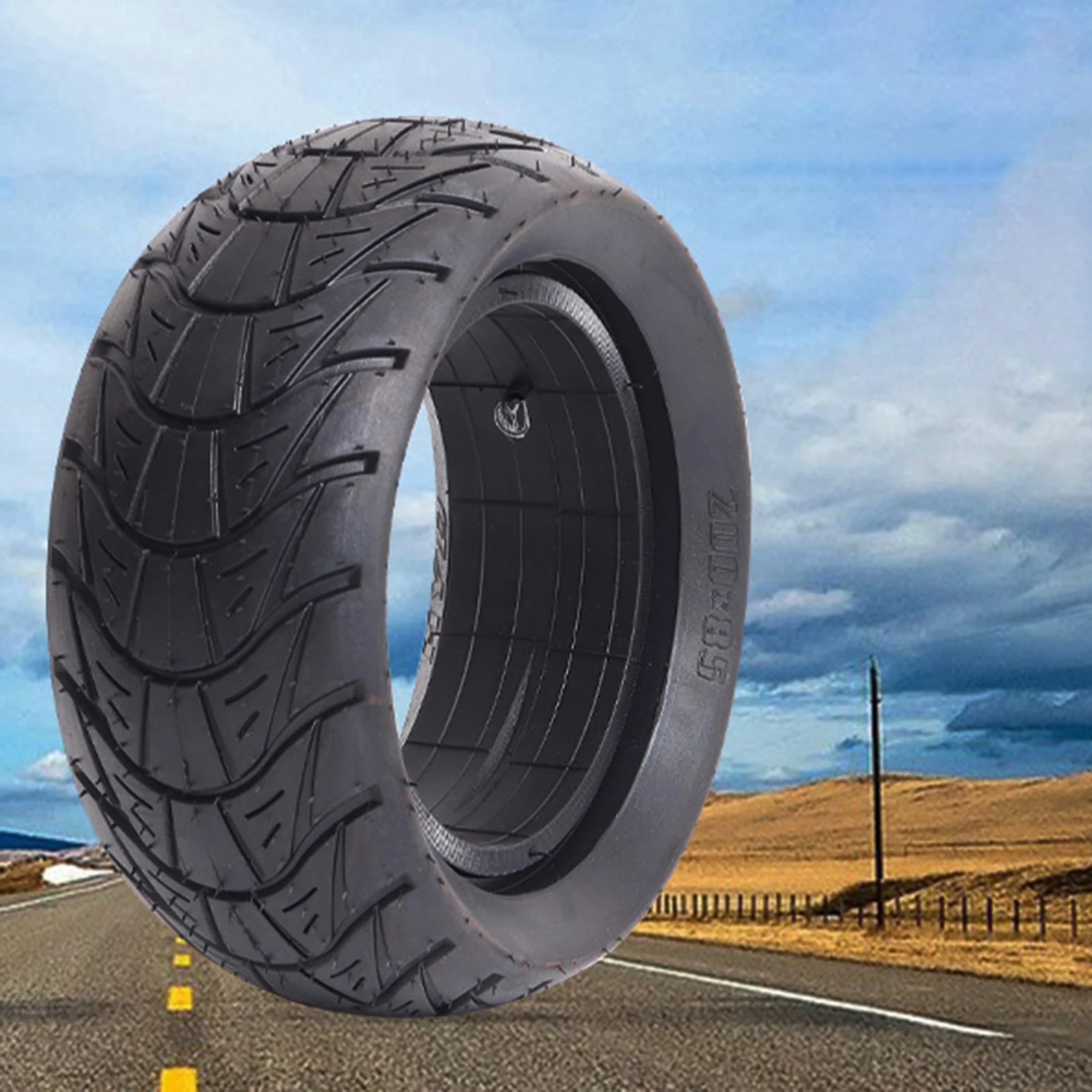 

8 Inch Durable Solid Tire Scooter Skateboard Rubber Tyre Brushless 200X85 Electric Scooter Solid Tires Explosion Proof Tyre