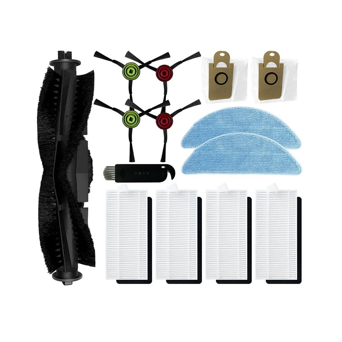 

Запчасти для робота-пылесоса honfurniture Q6 SE, сменные детали, аксессуары, основная боковая щетка, фильтр НЕРА, мешок для пыли