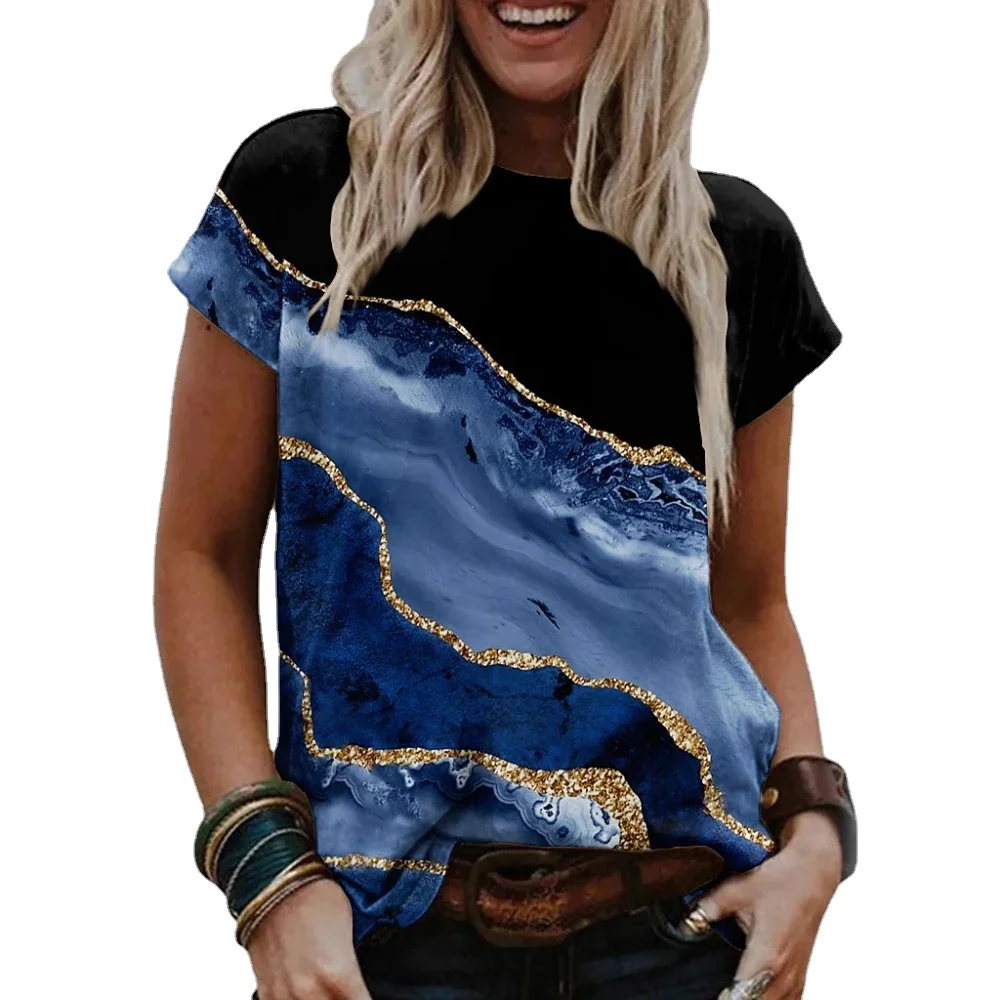 

Summer 3d Women's T-shirt Stranger Things Fashion Print Abstract Style Female Clothing Harajuku Y2k Streetwear Plus Size Tops