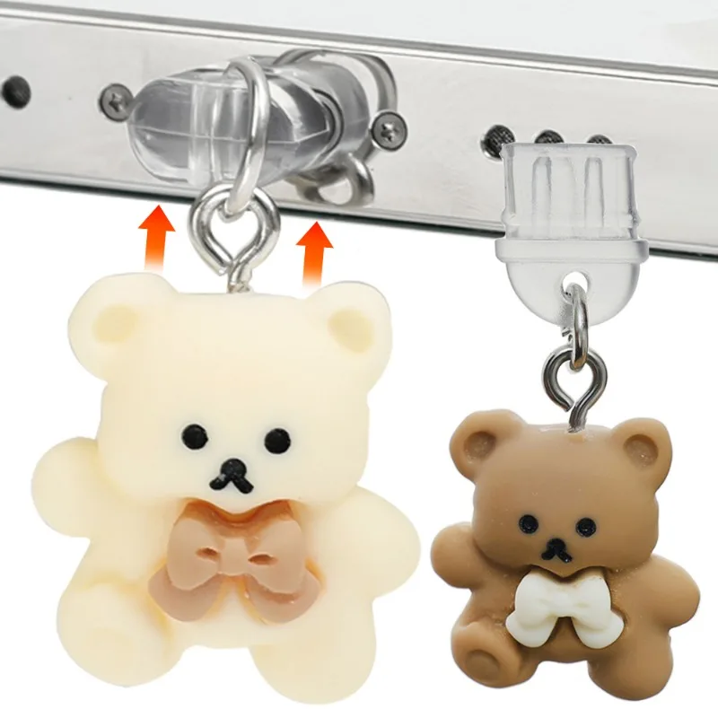 Симпатичный мультяшный мобильный пылесборник силиконовый Тип/iOS заглушка для