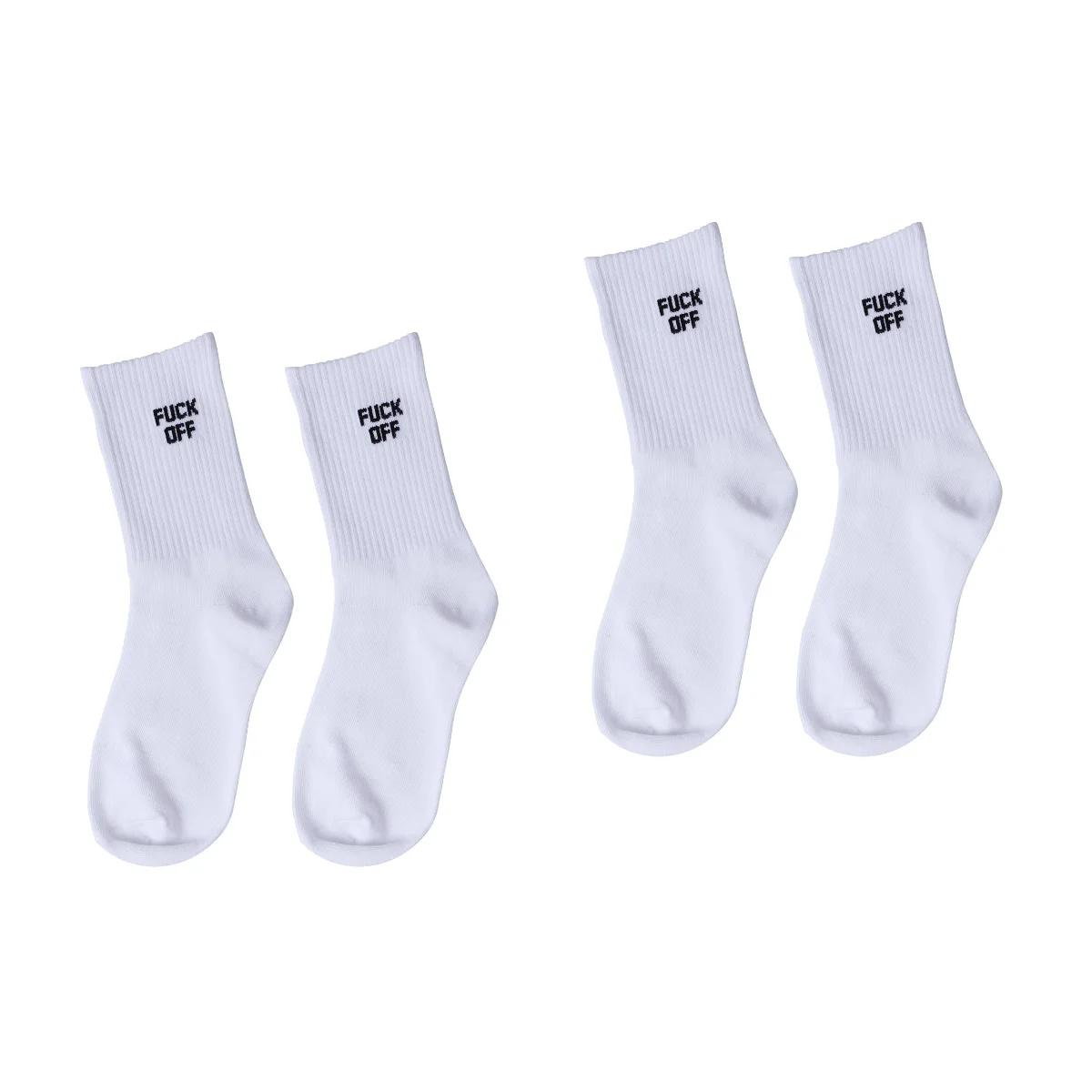 

Sockscotton Men Womengirlsmale Thick Mens White Stocking Cute Socks Anti Crew Funny Letters Sayings Fun Knee High Odor