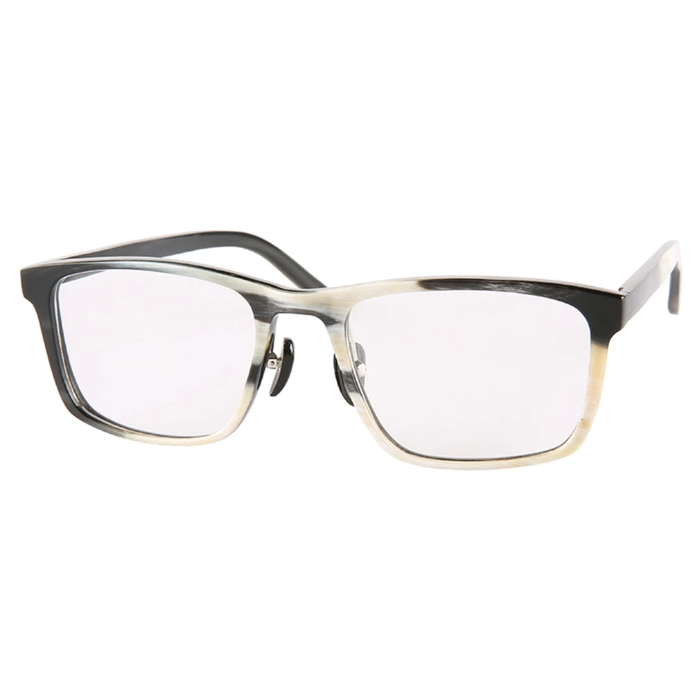 

Vintage Square Business Striped Natural Horn Reading Eyeglass Frames For Men Handmade Myopia Eyewear Prescription Glasses Frame