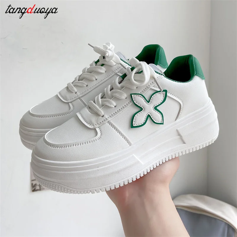 

Кроссовки женские на платформе, низкие, с круглым носком, модная обувь для бега