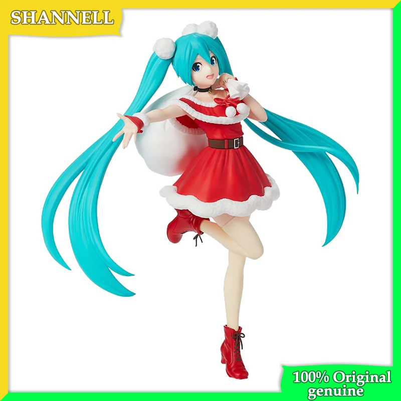 

100% Original genuine Miku Christmas Dress 2020 22cm PVC Action Figure Anime Figure Model Toys Figure Collection Doll Gift