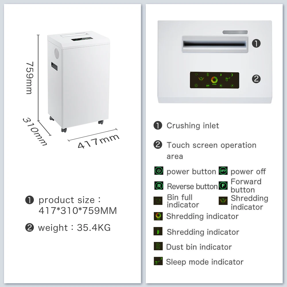 Профессиональный измельчитель компакт-дисков Micro-Cut P5 портативный емкость 45 л