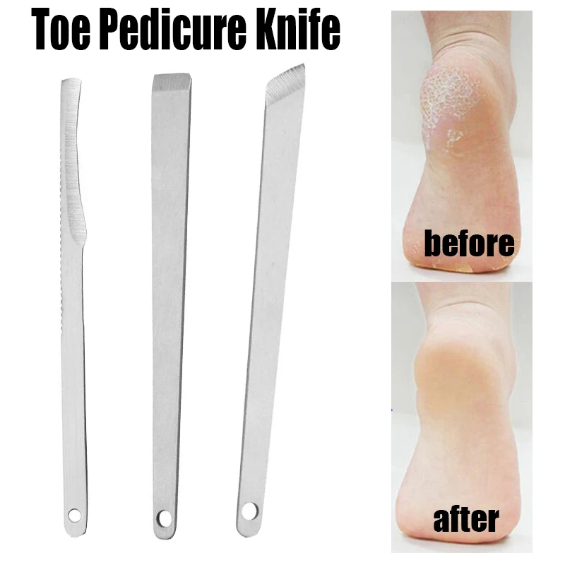 

3Pcs/Set Toe Pedicure Knife Nail Clipper Feet Scraper Tools Dead Skin Removers Nail Foot Care Tool Kit Ingrown Cuticle Tools New