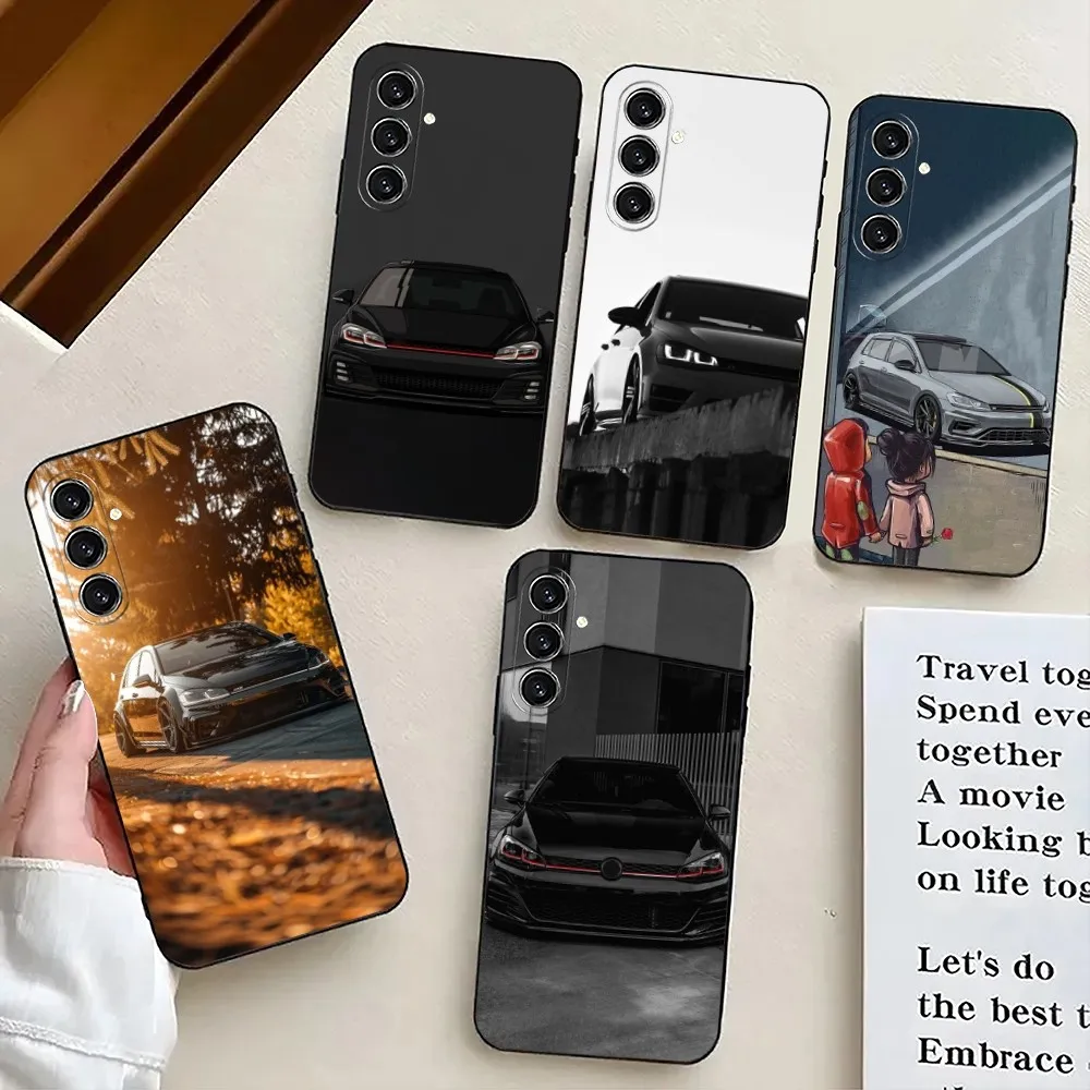 Автомобильный чехол для телефона G-Golf G-GTI-S Samsung S25 S24 21 22 23 30 Ultra S20 Plus Fe Lite Note Black Soft Cover