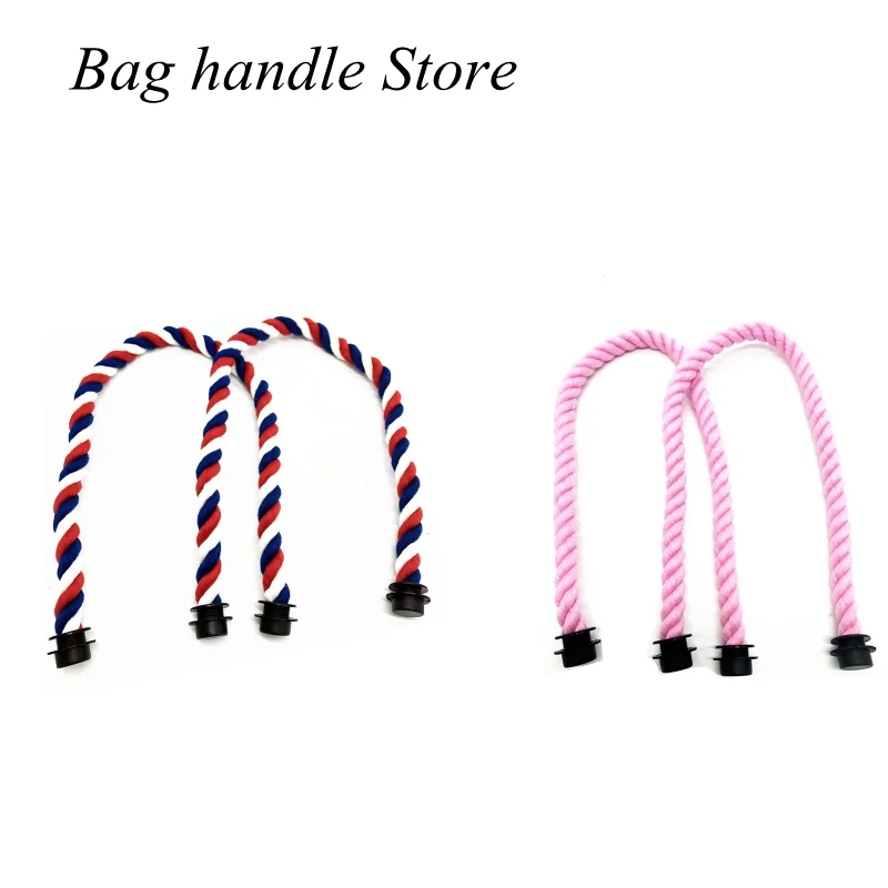 New 1 pair 2 pcs 65 cm Rope Hemp Bag Handles For Obag 2021