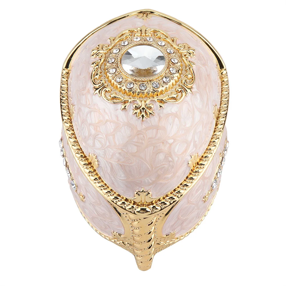 

Multi-function Handmade Zinc Alloy Jewelry Cosmetic Storage Box Craft Decor Home Golden